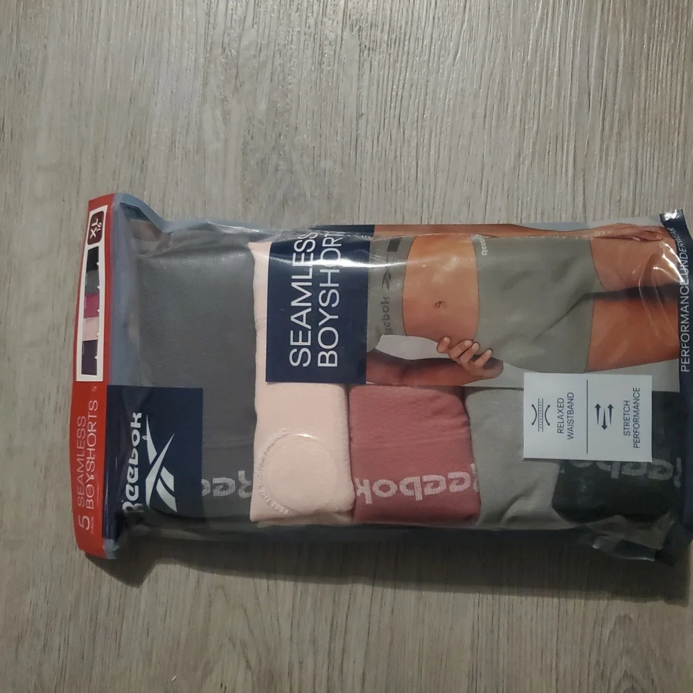 Reebok Women's Seamless Boyshorts - 5 Pack - Picture 4 of 4